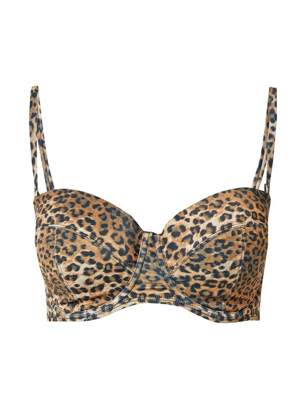 Hunkemöller Hunkemöller Bikini zgornji del  bež / mornarska / svetlo rjava