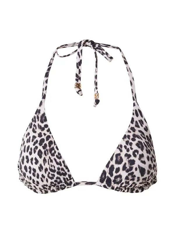 Hunkemöller Hunkemöller Bikini zgornji del 'Luxe'  čokolada / črna / bela