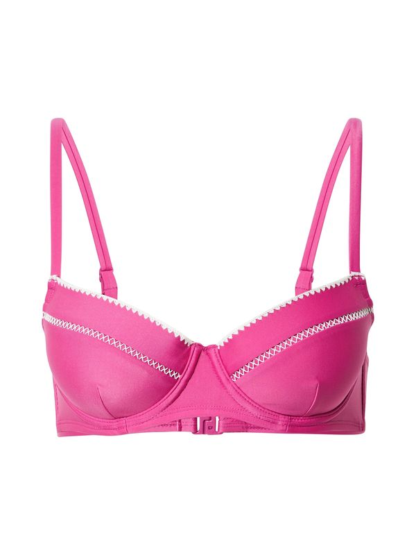 Hunkemöller Hunkemöller Bikini zgornji del 'Maya'  fuksija / bela
