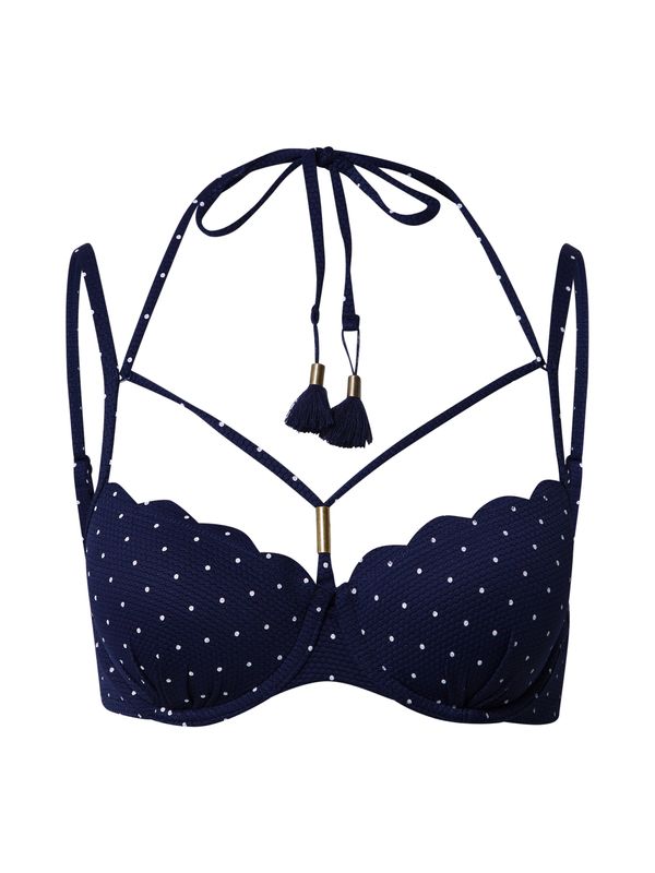 Hunkemöller Hunkemöller Bikini zgornji del  mornarska / bela