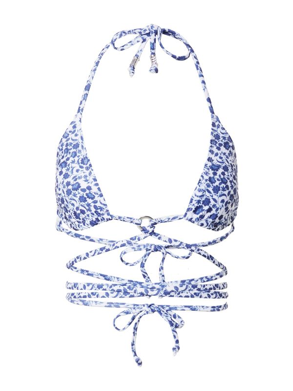 Hunkemöller Hunkemöller Bikini zgornji del 'Morocco'  modra / bela