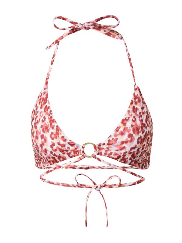 Hunkemöller Hunkemöller Bikini zgornji del 'Tobago'  lila / pastelno oranžna / rdeča / bela