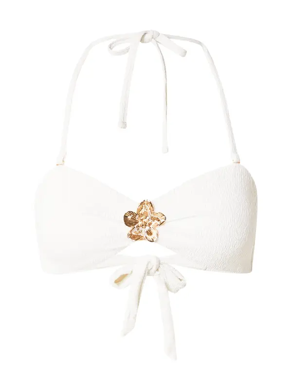 Hunkemöller Hunkemöller Bikini zgornji del  zlata / bela