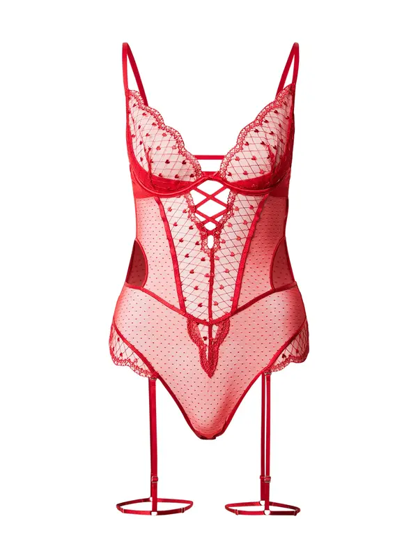 Hunkemöller Hunkemöller Bodi 'Cordelie'  rdeča