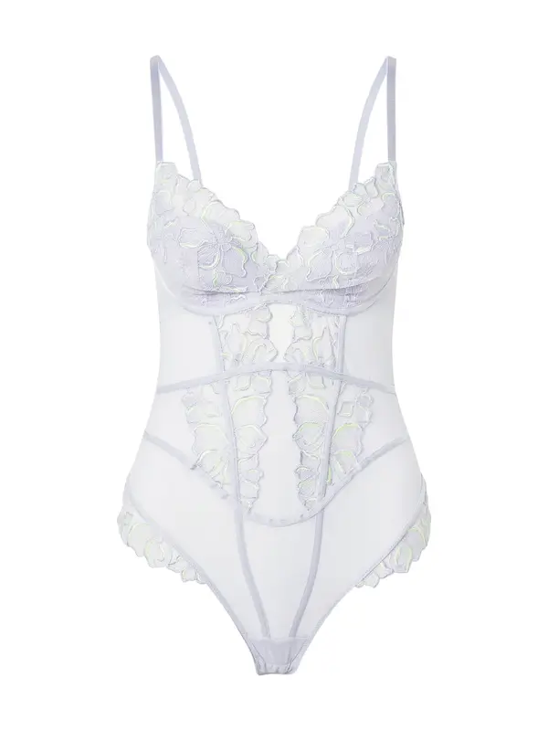 Hunkemöller Hunkemöller Bodi 'LAUREN'  neonsko rumena / majnica