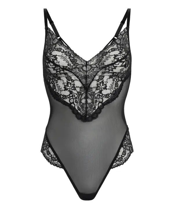 Hunkemöller Hunkemöller Bodi 'Sabrina'  črna