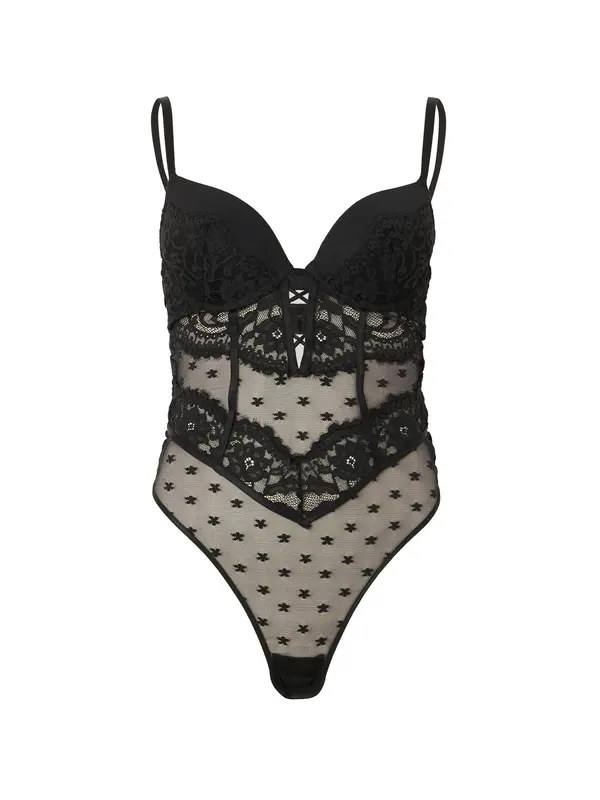 Hunkemöller Hunkemöller Bodi 'Valora'  črna