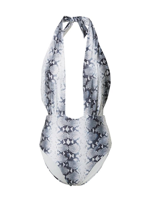 Hunkemöller Hunkemöller Enodelne kopalke  siva / črna / bela