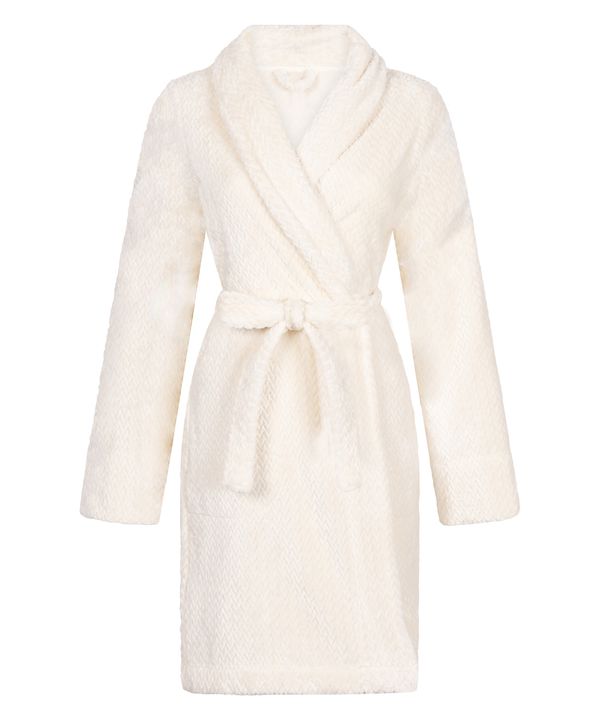 Hunkemöller Hunkemöller Kratek kopalni plašč  volneno bela