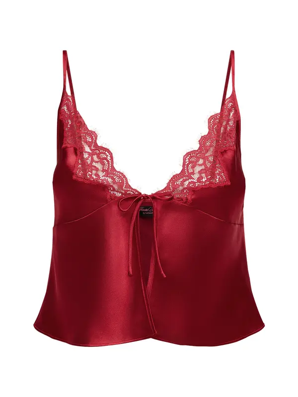 Hunkemöller Hunkemöller Majica za spanje 'MYA'  rubin rdeča