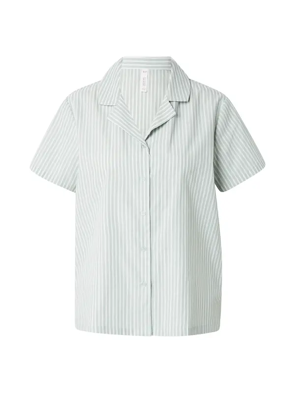 Hunkemöller Hunkemöller Majica za spanje  pastelno zelena / bela