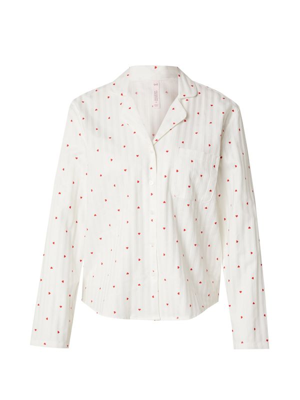 Hunkemöller Hunkemöller Majica za spanje  rdeča / bela