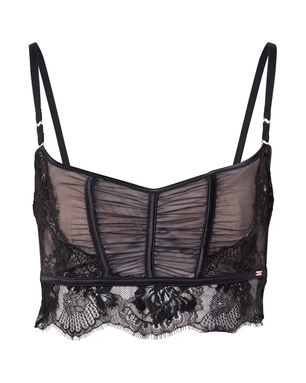 Hunkemöller Hunkemöller Nedrček 'Cynthia'  črna