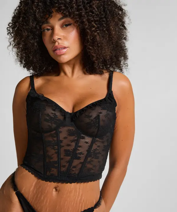 Hunkemöller Hunkemöller Nedrček 'Darcy'  črna