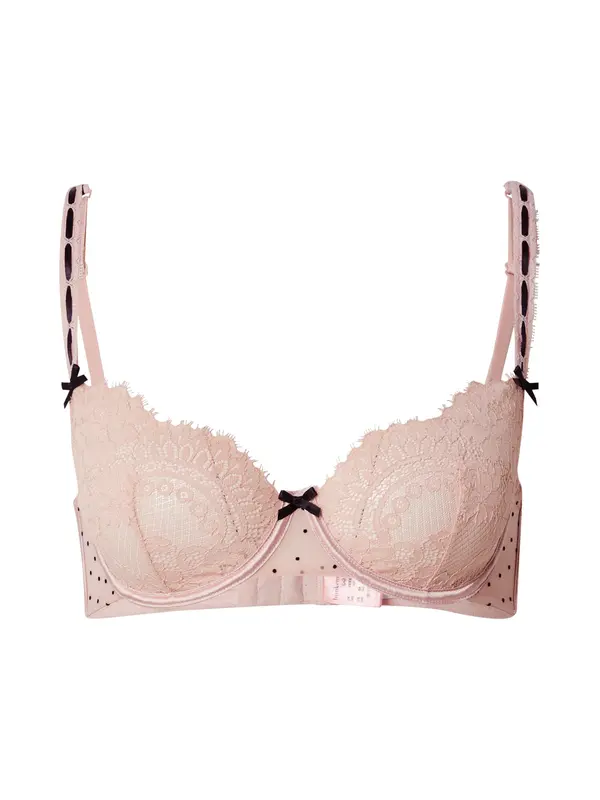 Hunkemöller Hunkemöller Nedrček 'Dorothy'  pastelno roza / črna