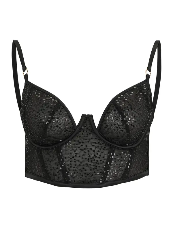 Hunkemöller Hunkemöller Nedrček 'ELLE'  črna
