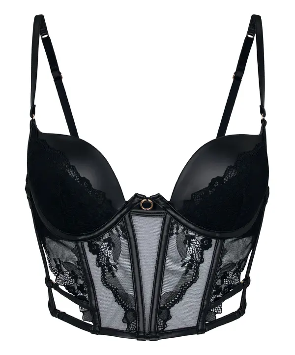 Hunkemöller Hunkemöller Nedrček 'Ilenia'  črna