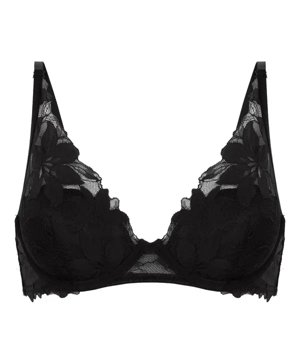 Hunkemöller Hunkemöller Nedrček 'Ingrid'  črna