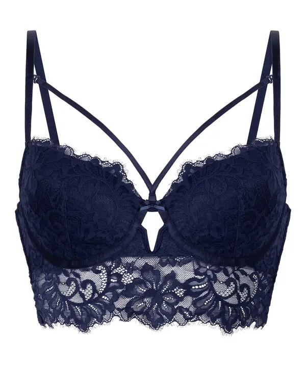 Hunkemöller Hunkemöller Nedrček 'Isabella'  temno modra