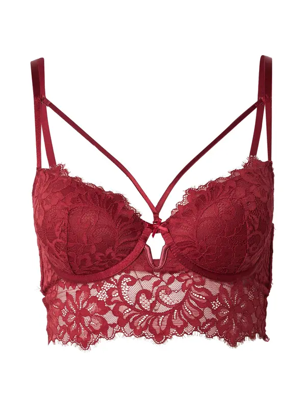 Hunkemöller Hunkemöller Nedrček 'Isabella'  temno rdeča
