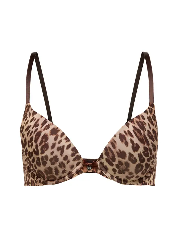 Hunkemöller Hunkemöller Nedrček  kamela / ecru / temno rjava