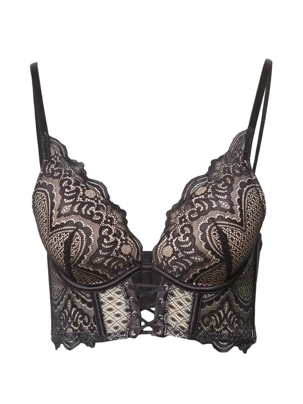Hunkemöller Hunkemöller Nedrček 'Lotta'  črna