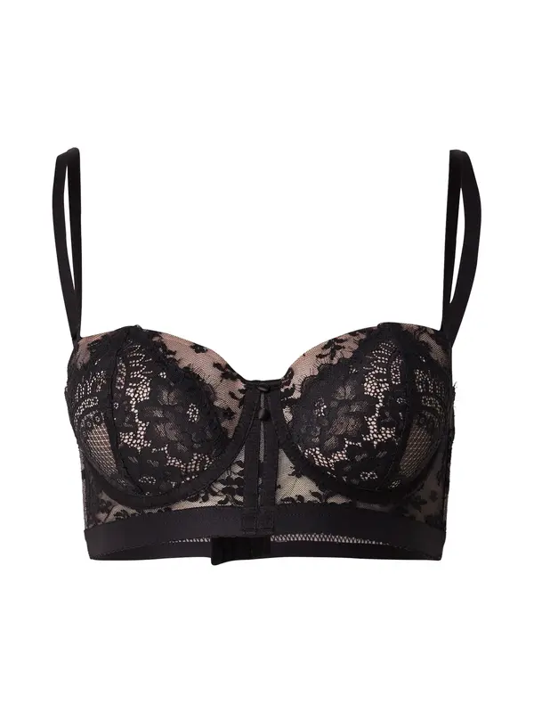 Hunkemöller Hunkemöller Nedrček 'Lou'  bež / črna