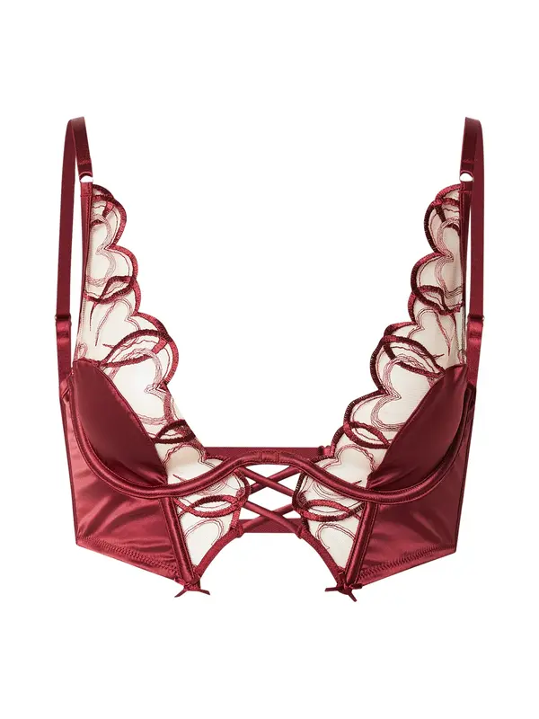 Hunkemöller Hunkemöller Nedrček 'Olivia'  vinsko rdeča
