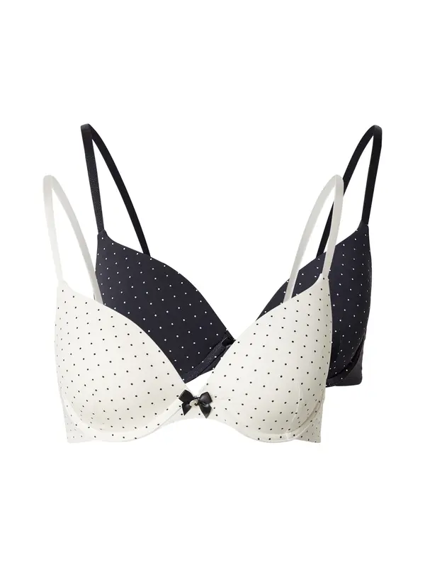 Hunkemöller Hunkemöller Nedrček 'P&M'  črna / bela