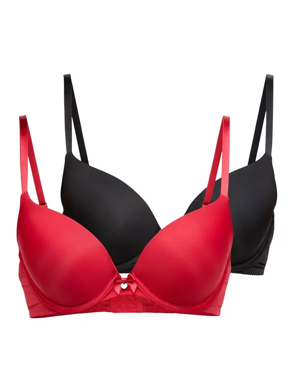 Hunkemöller Hunkemöller Nedrček 'P&M'  rdeča / črna