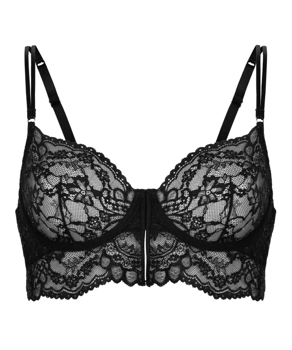 Hunkemöller Hunkemöller Nedrček 'Sabrina'  črna