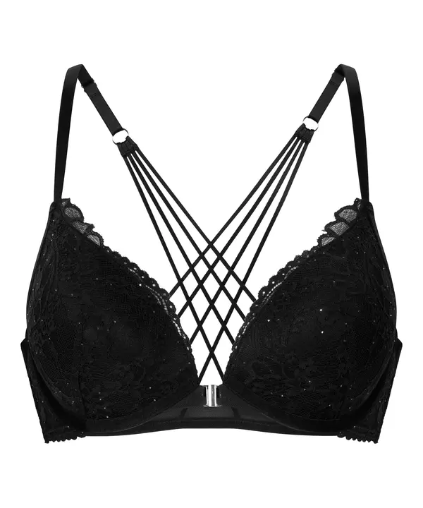 Hunkemöller Hunkemöller Nedrček 'Sabrina'  črna
