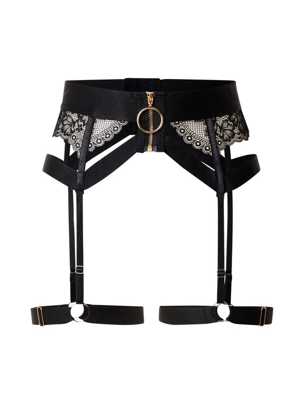 Hunkemöller Hunkemöller Pasek za nogavice 'CLEMENTINE'  črna