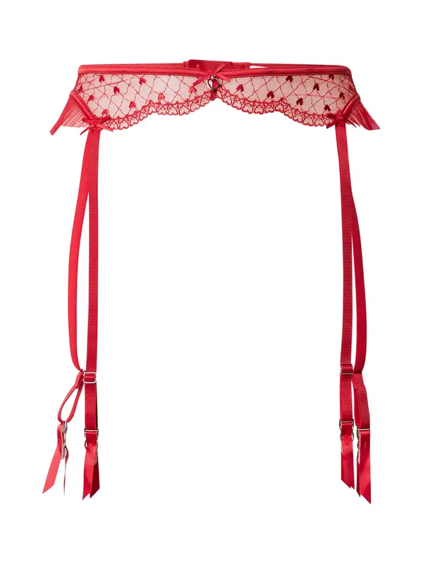 Hunkemöller Hunkemöller Pasek za nogavice 'Cordelie'  rdeča