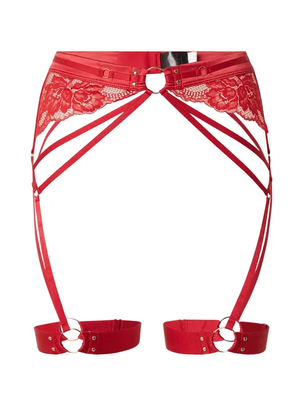 Hunkemöller Hunkemöller Pasek za nogavice 'Emmeline'  rdeča