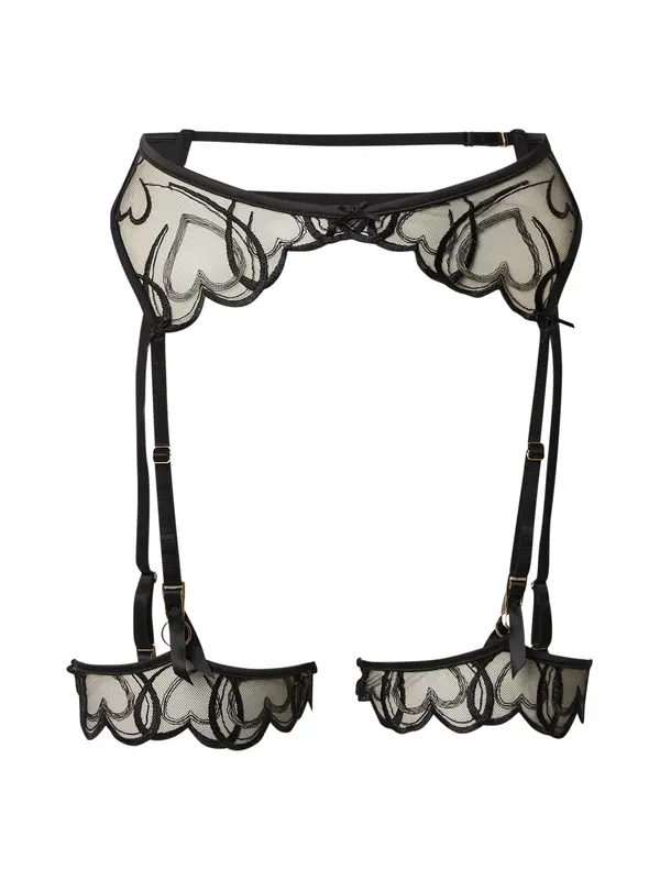 Hunkemöller Hunkemöller Pasek za nogavice 'Olivia'  črna