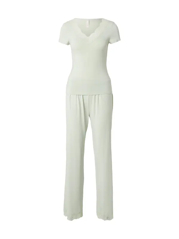 Hunkemöller Hunkemöller Pižama 'Nana'  pastelno zelena
