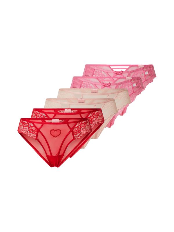 Hunkemöller Hunkemöller Spodnje hlačke  pitaja / puder / rdeča