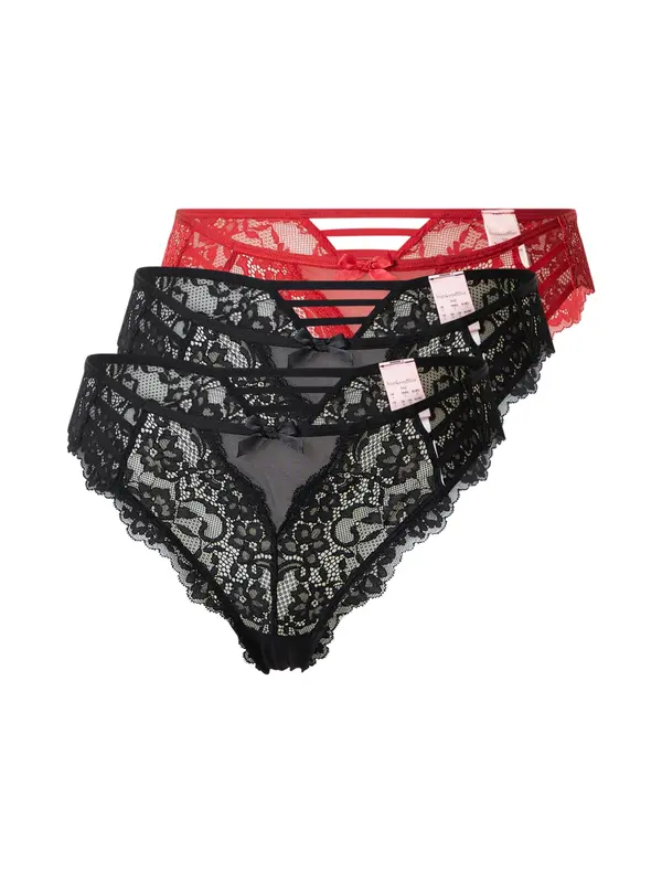 Hunkemöller Hunkemöller Spodnje hlačke  rdeča / črna