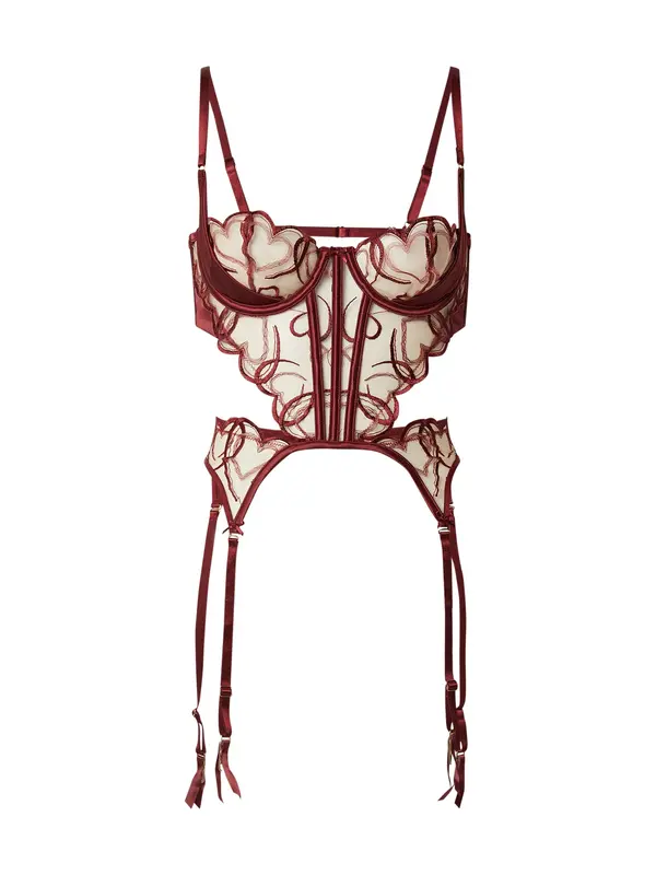 Hunkemöller Hunkemöller Steznik 'Olivia'  burgund