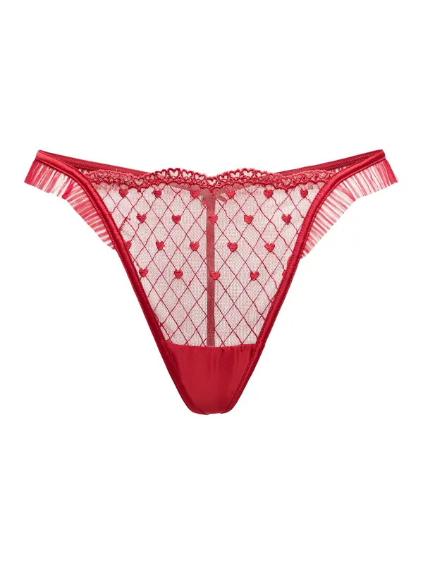Hunkemöller Hunkemöller Tangice 'Cordelie'  krvavo rdeča