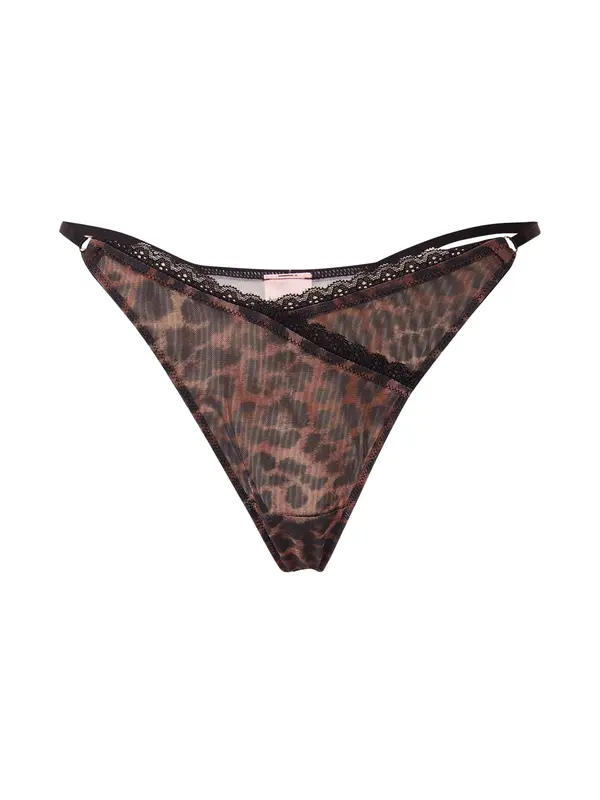 Hunkemöller Hunkemöller Tangice 'Ella'  rjava / črna