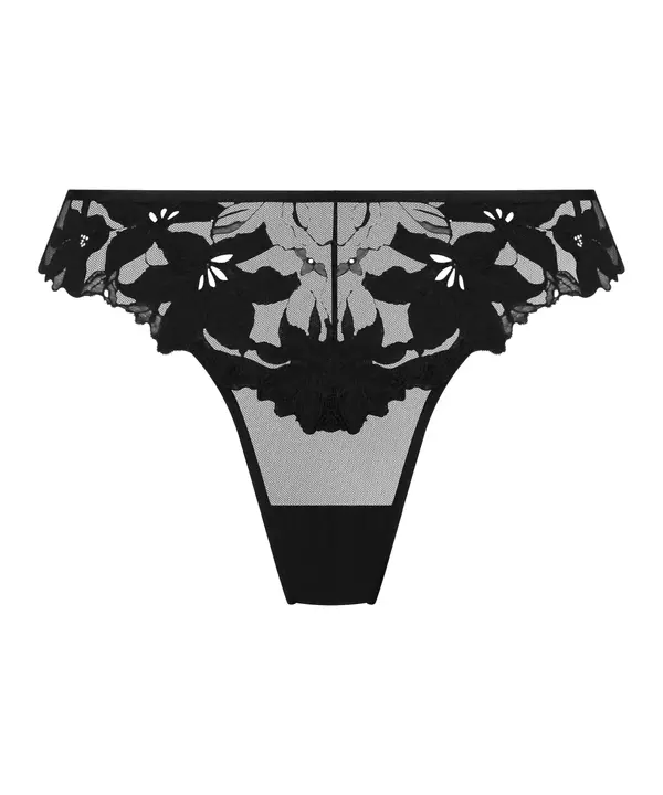 Hunkemöller Hunkemöller Tangice 'Ingrid Cheekini'  črna