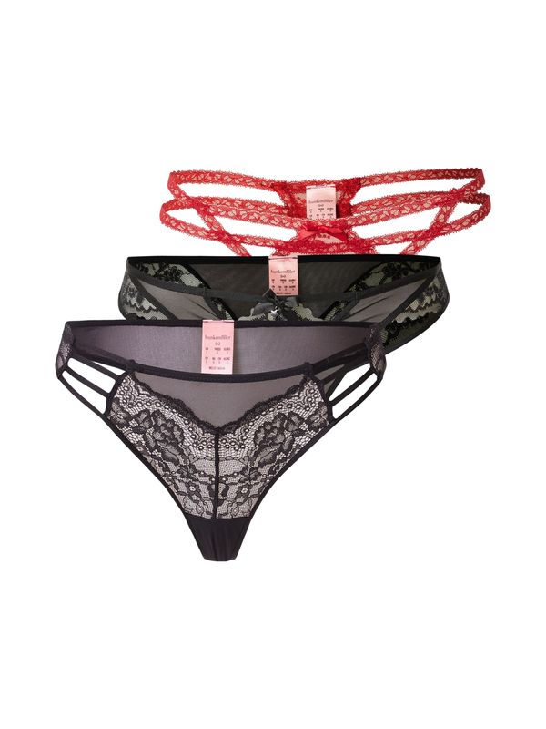 Hunkemöller Hunkemöller Tangice  marine / rdeča / črna