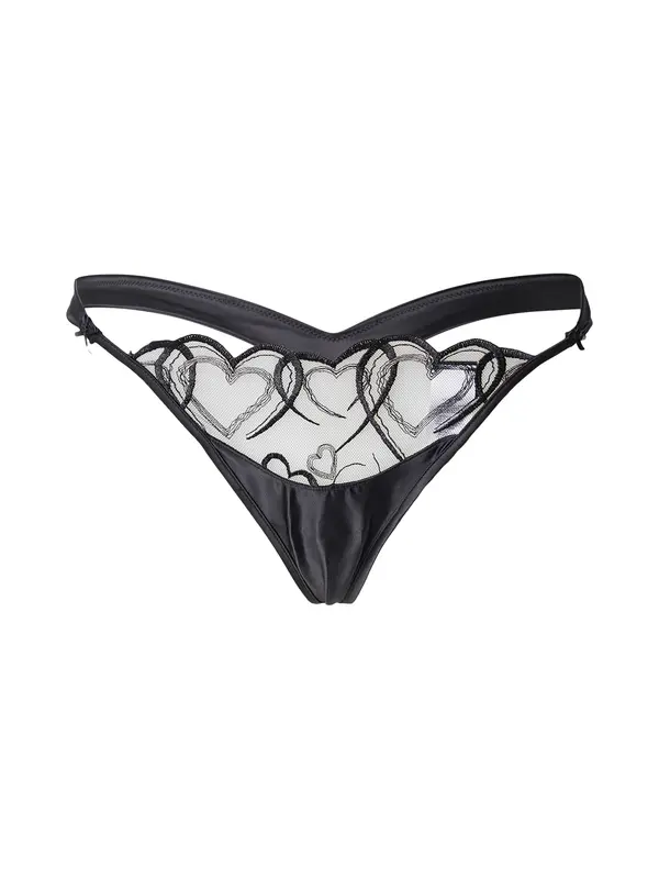 Hunkemöller Hunkemöller Tangice 'Olivia'  črna