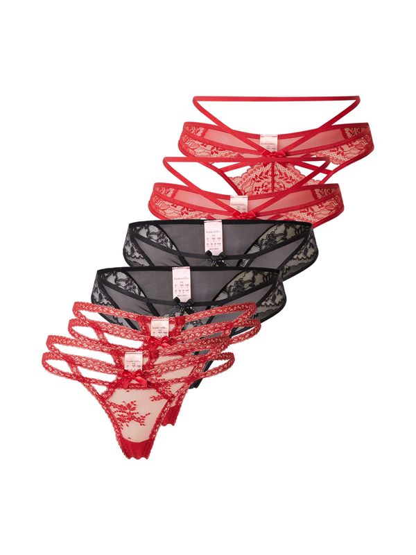 Hunkemöller Hunkemöller Tangice  rdeča / črna