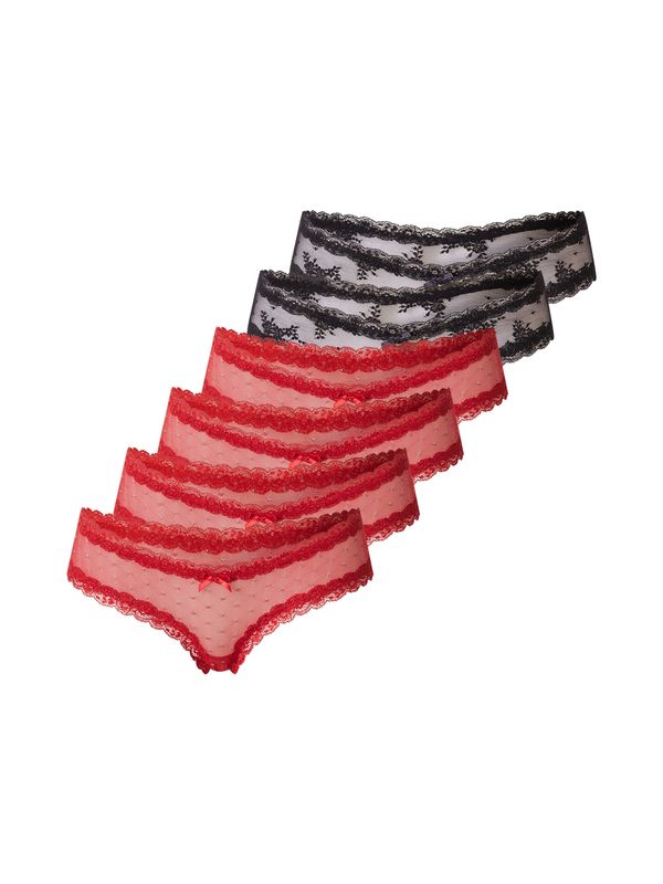 Hunkemöller Hunkemöller Tangice  rdeča / črna