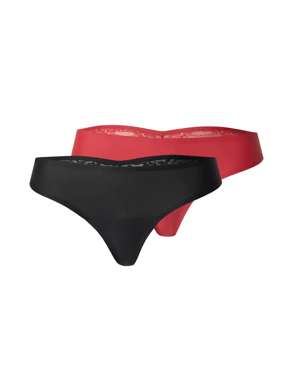 Hunkemöller Hunkemöller Tangice  rdeča / črna