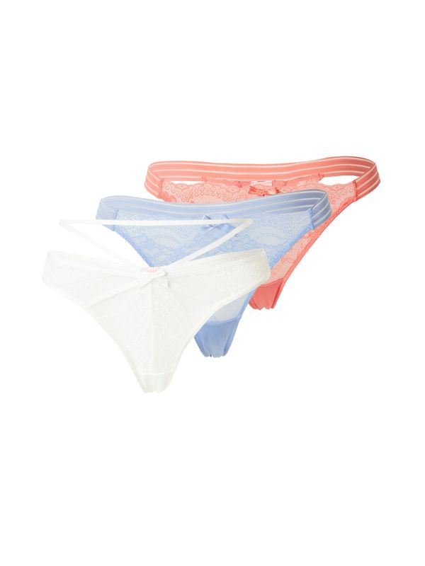 Hunkemöller Hunkemöller Tangice  svetlo modra / korala / bela