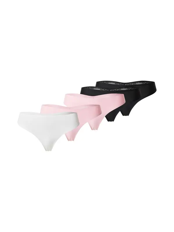 Hunkemöller Hunkemöller Tangice  svetlo roza / črna / bela